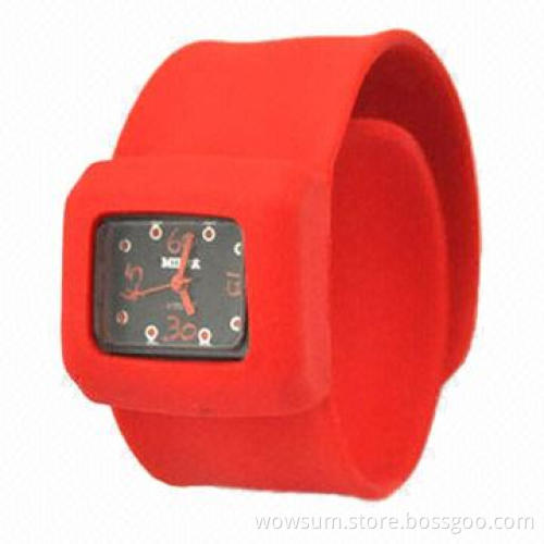 Slap Watch, Silicone Band, Compliant with CE Standards and the RoHS Directive